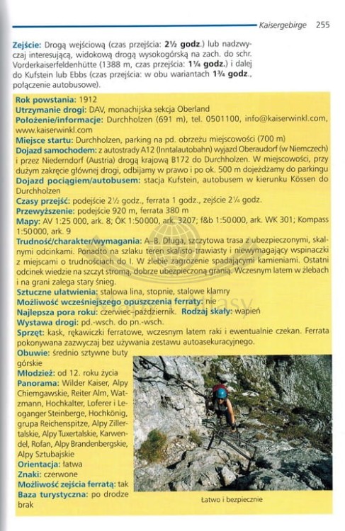 Ferraty Alp Austriackich. Tom II. Przewodnik wydawnictwa Sklep Podróżnika. Przykładowa strona 3