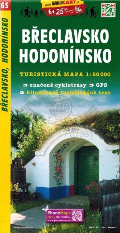 Okolice Brzecławia / Breclavsko, Hodoninsko. Mapa turystyczna 65 wydawnictwa Shocart. Okładka