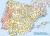 Hiszpania i Portugalia 1:1 000 000. Mapa ścienna z kodami pocztowymi