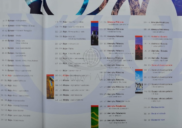 Encyklopedyczny atlas świata wydawnictwa Demart. Spis treści 2