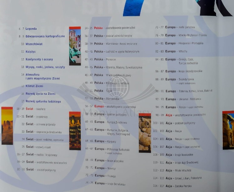 Encyklopedyczny atlas świata wydawnictwa Demart. Spis treści 1