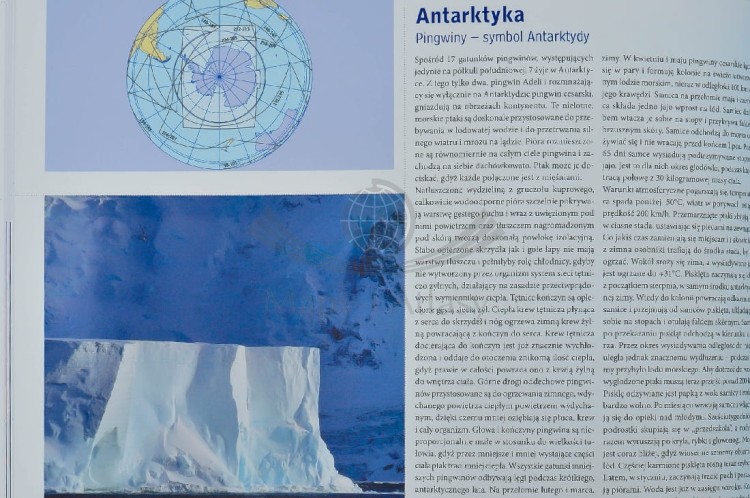 Encyklopedyczny atlas świata wydawnictwa Demart. Przykładowy fragment strony 1