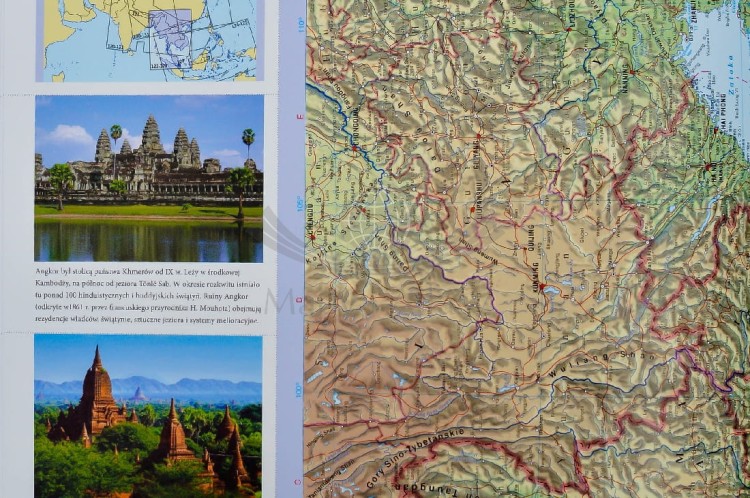 Encyklopedyczny atlas świata wydawnictwa Demart. Przykładowy fragment strony 4