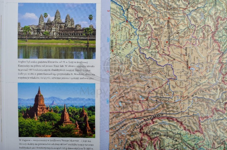 Encyklopedyczny atlas świata wydawnictwa Demart. Przykładowy fragment strony 5