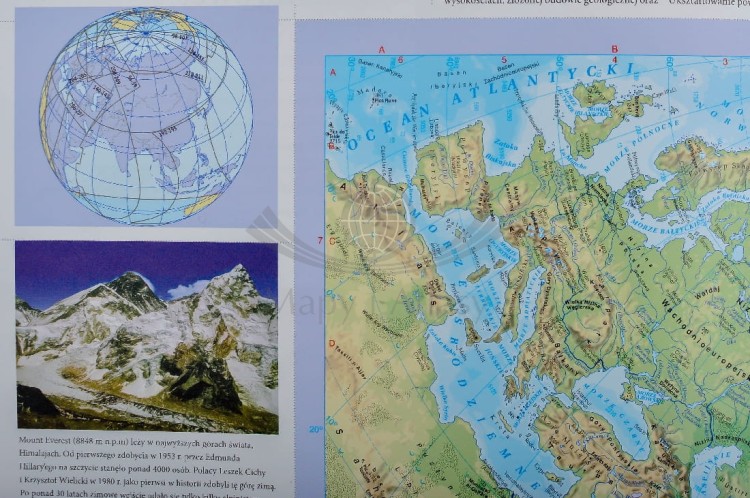 Encyklopedyczny atlas świata wydawnictwa Demart. Przykładowy fragment strony 6