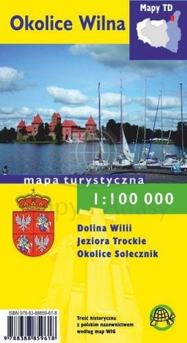 Okolice Wilna 1:100 000. Mapa turystyczna wydawnictwa Agencja TD