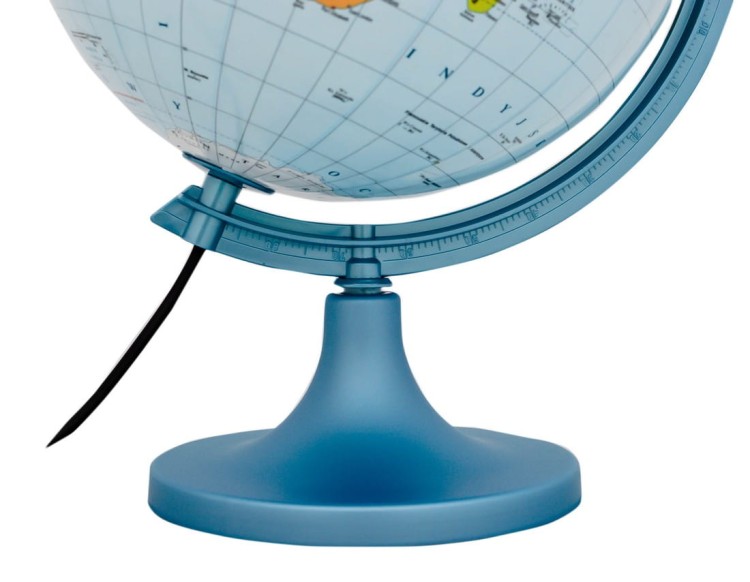 Globus polityczno-fizyczny 25 cm + aplikacja. Podświetlany. Podstawa