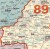 Polska 1:650 000. Mapa kodowa w ramie aluminiowej SLIM. Producent: Jokart. Fragment