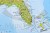 Ameryka Północna 1:7 000 000. Mapa polityczna w wersji do wpinania wydawnictwa Maps International. Fragment 2