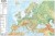 Europa mapa ścienna fizyczna MIDI w formie naklejki. Producent: Piętka. Cała mapa