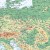 Europa mapa ścienna fizyczna MIDI w formie naklejki. Producent: Piętka. Fragment