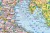 Europa 1:4 300 000. Naklejka, mapa ścienna. Polityczno-drogowa. Producent: Piętka. Fragment 6