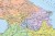 Europa 1:4 300 000. Naklejka, mapa ścienna. Polityczno-drogowa. Producent: Piętka. Fragment 8