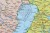 Europa 1:4 300 000. Naklejka, mapa ścienna. Polityczno-drogowa. Producent: Piętka. Fragment 10