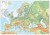 Europa 1:4 500 000. Naklejka, mapa ścienna. Fizyczna (ogólnogeograficzna). Producent: Piętka. Cała mapa
