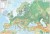 Europa 1:3 300 000. Naklejka, mapa ścienna. Ogólnogeograficzna (fizyczna). Producent: Piętka. Cała Mapa