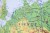Europa 1:3 300 000. Naklejka, mapa ścienna. Ogólnogeograficzna (fizyczna). Producent: Piętka. Fragment 8