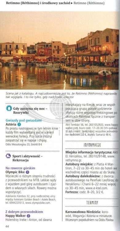 Kreta. Przewodnik z mapą wyspy wydawnictwa Dumont. Przykładowa strona 1