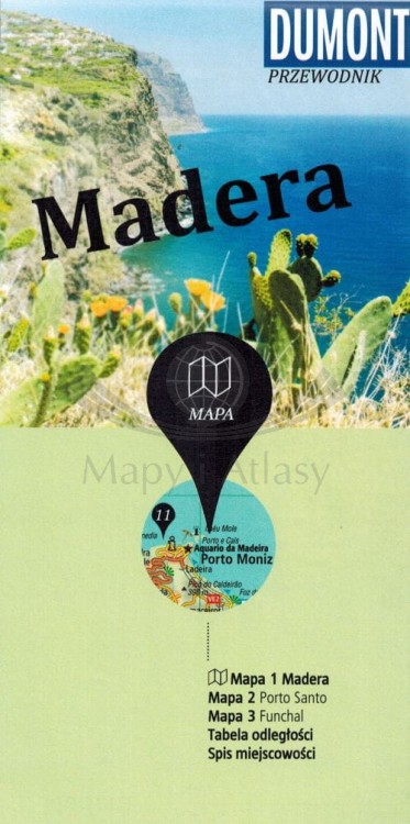 Madera. Przewodnik z planem miasta wydawnictwa Dumont. Mapa - okładka