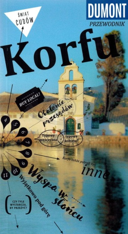 Korfu. Przewodnik z mapą wyspy wydawnictwa Dumont. Okładka