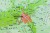 Polska mapa fizyczna 1.750 000 w formie naklejki. Producent. Piętka. Fragment 9