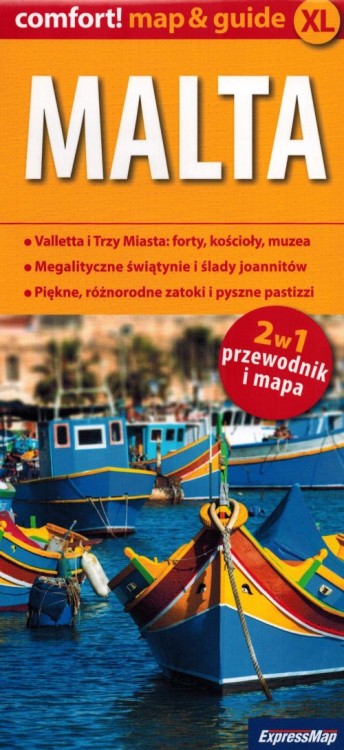 Malta. Laminowana mapa samochodowo-turystyczna + Miniprzewodnik wydawnictwa ExpressMap. Okładka