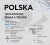 Polska mapa ścienna  drogowa. Skala 1:750 000 Producent: Piętka.  Fragment 1