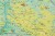 Polska mapa fizyczna, geograficzna w formie naklejki. Wersja STRONG. Skala 1:500 000 Producent: Piętka.Fragment 5