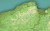 Polska mapa fizyczna z efektem 3D w formie naklejki. Wersja STRONG. Skala 1:750 000 Producent: Piętka. Fragment 1