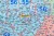 Polska mapa ścienna samochodowa z kodami pocztowymi w formie naklejki. Skala 1:500 000. Producent: Piętka. Fragment 3