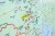 Polska mapa ścienna samochodowa z kodami pocztowymi w formie naklejki. Skala 1:500 000. Producent: Piętka. Fragment 5