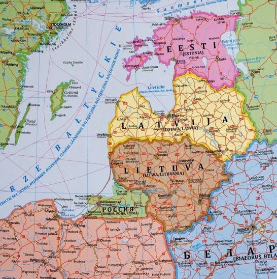 Europa 1:3 000 000. Mapa ścienna polityczno-drogowa wydawnictwa Eko-Graf. Fragment 2
