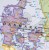 Europa 1:3 000 000. Mapa ścienna polityczno-drogowa wydawnictwa Eko-Graf. Fragment 3