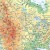 Ameryka Północna. Naklejka, mapa ścienna MIDI. Fizyczna. Producent: Piętka. Fragment 1