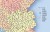 Francja 1:1 300 000. Naklejka, mapa ścienna. Kody pocztowe. Producent: Piętka. Fragment 3