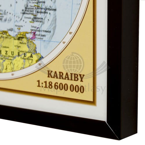Świat 1:35 000 000. Mapa polityczna w wersji magnetycznej. Fragment 5