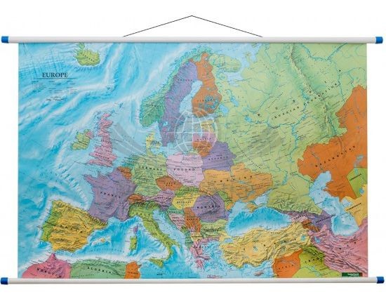 Europa 1:6 000 000. Mapa ścienna polityczna wydawnictwa Freytag & Berndt. Całość