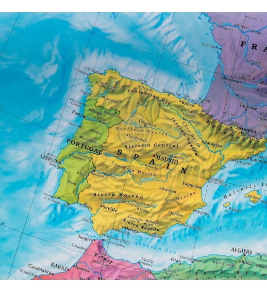 Europa 1:6 000 000. Mapa ścienna polityczna wydawnictwa Freytag & Berndt. Fragment 3