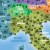 Europa. Arkusz, mapa ścienna. Kody pocztowe. Producent: ArtGlob. Fragment 2
