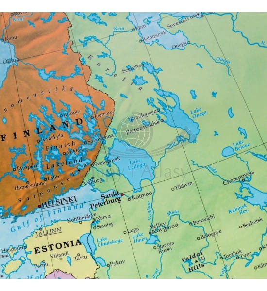 Europa 16 000 000. Arkusz, mapa ścienna polityczna. FB. Producent: Freytag&Berndt. Fragment 3