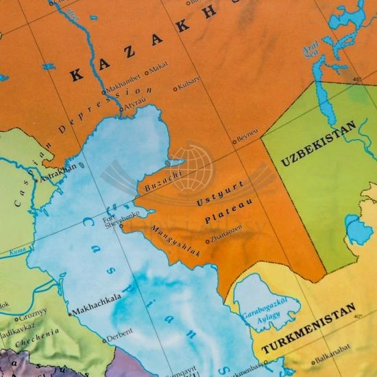Europa 1:6 000 000. Mapa polityczna w wersji do wpinania wydawnictwa Freytag & Berndt. Fragment 5