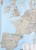 Europa Zachodnia. Arkusz, mapa ścienna drogowa. Niemcy, Dania, Szwajcaria, Beneluks, Francja, Wielka Brytania, Hiszpania, Portugalia. FB. Producent: Freytag&Berndt. Cała mapa