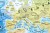 Świat 1:35 842 000. Arkusz, mapa ścienna fizyczna wydawnictwa National Geographic. Fragment 1