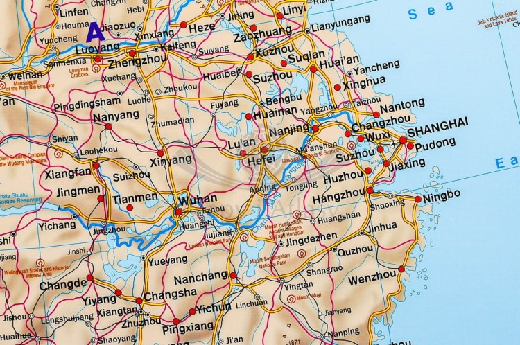 Azja polityczna FB (1).jpgAzja 1:9 000 000. Arkusz, mapa ścienna polityczna. FB. Producent: Freytag&Berndt. Fragment 3