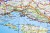 Chorwacja, Słowenia, Bośnia i Hercegowina 1:500 000. Arkusz, mapa ścienna fizyczno-drogowa. FB. Producent: Freytag&Berndt. Fragment 4