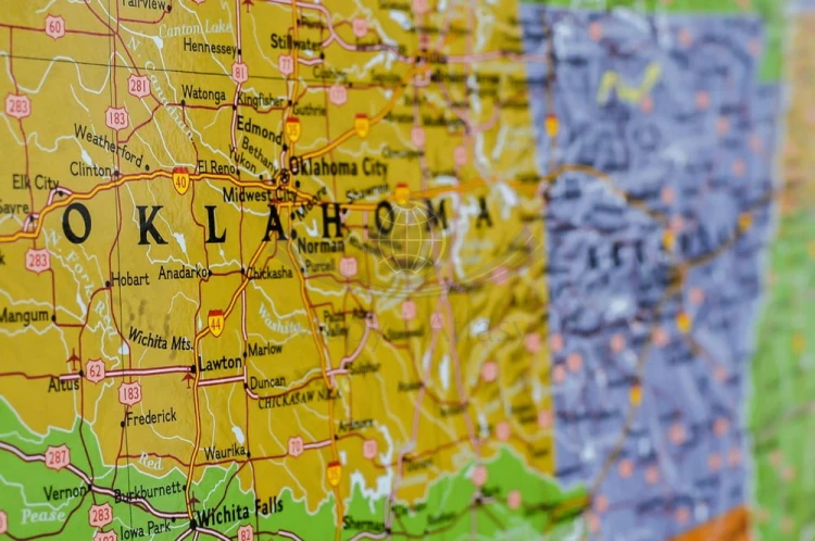 USA / Stany Zjednoczone 1:2 815 000. Arkusz, mapa ścienna, ozdobna. Producent: National Geographic. Fragment 4