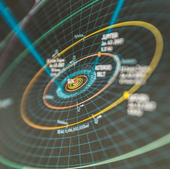 Układ Słoneczny. Arkusz, mapa ścienna dwustronna. Wydawnictwo: National Geographic. Fragment 13