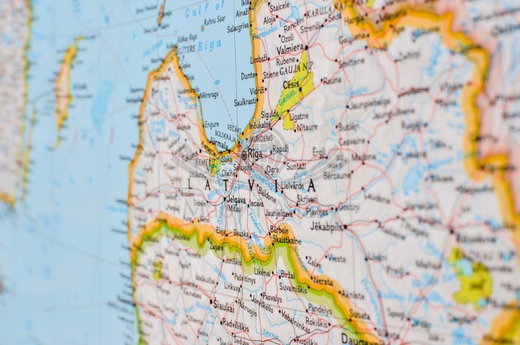 Skandynawia 1:2 763 000. Arkusz, mapa ścienna. Wydawnictwo: National Geographic. Fragment 6