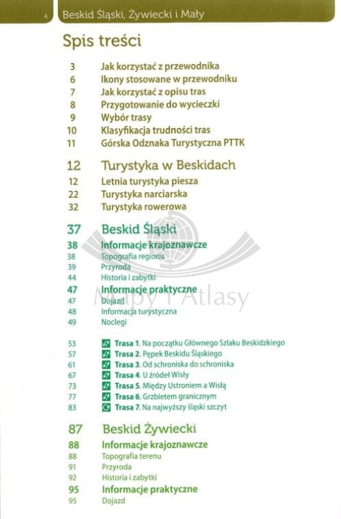 Beskid Śląski, Beskid Żywiecki i Mały. Przewodnik z górskiej półki wydawnictwa Bezdroża. Spis treści 1