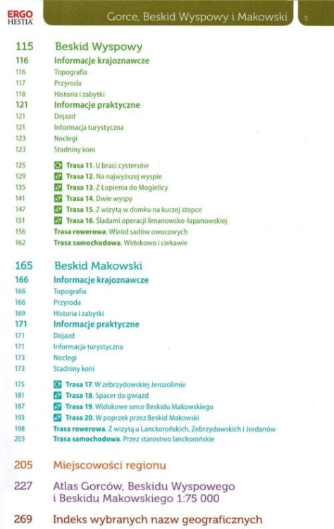 Gorce, Beskid Wyspowy i Makowski. Przewodnik z górskiej półki wydawnictwa Bezdroża. Spis treści 2